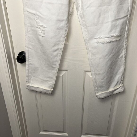 BDG Urban Outfitters White Mom High Rise Distressed Relaxed Fit Jeans size 31 - Picture 4 of 13